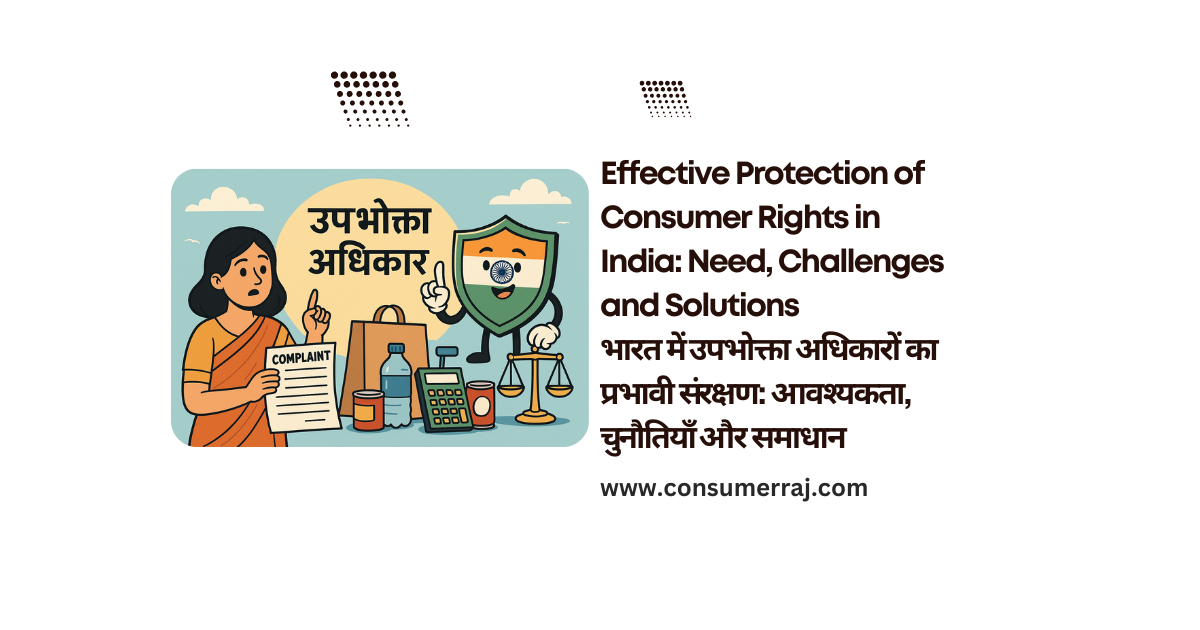 Effective Protection of Consumer Rights in India